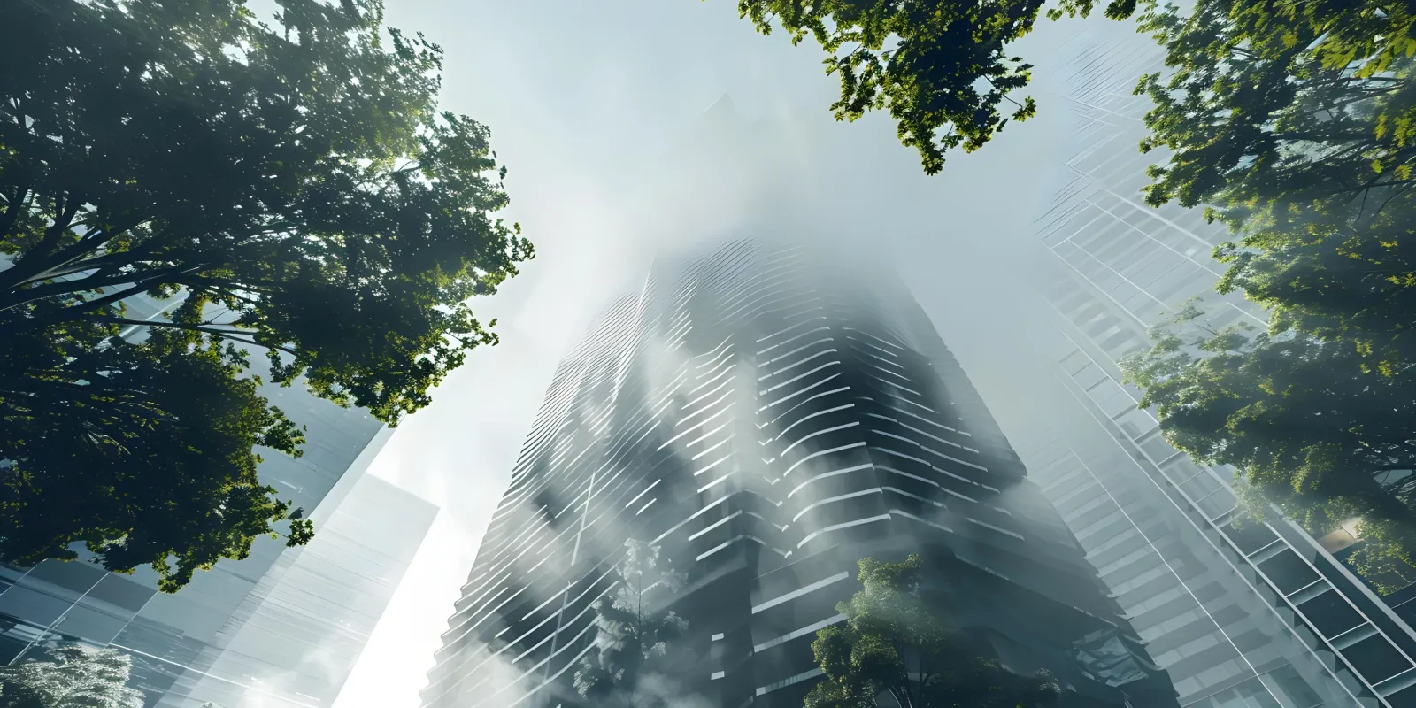 enhancing purification towers combat urban pollution cleaner cities concept urban pollution purification towers environmental protection cleaner cities air quality